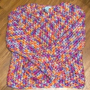 NWOT Colorful Chunky Nine West Sweater, Size Medium